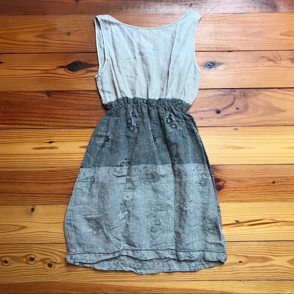 Nurture Beige Gray Linen Dress, EUC, S - Picture 10 of 14